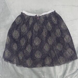 Black Skirt with Colorful Pattern